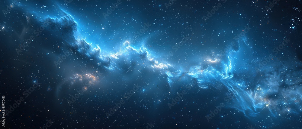Naklejka premium background of a starry night sky, showcasing constellations and the Milky Way, perfect for astronomy themes