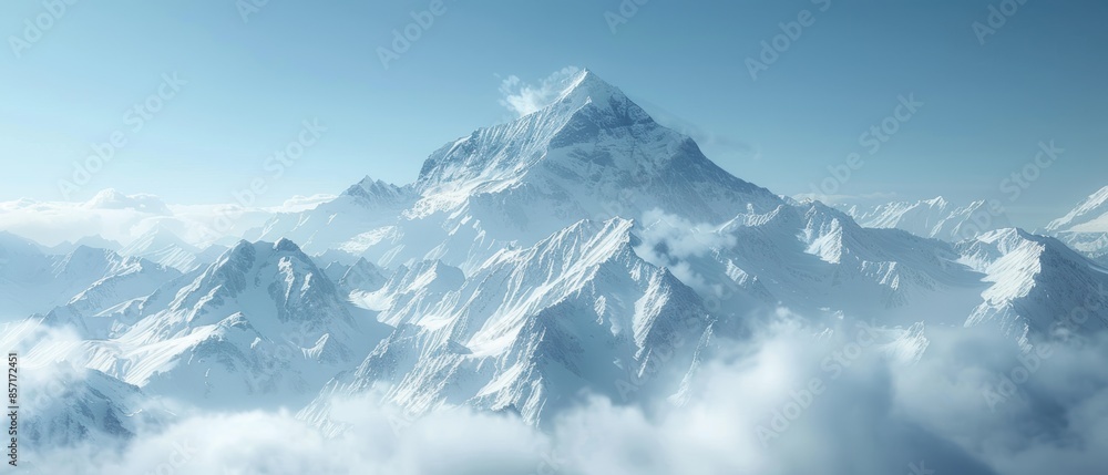 background of a snowy mountain peak, with crisp clear air and stunning vistas, ideal for winter sports and nature themes background of a snowy mountain peak, with crisp clear air and stunning vistas, ideal for winter sports and nature themes