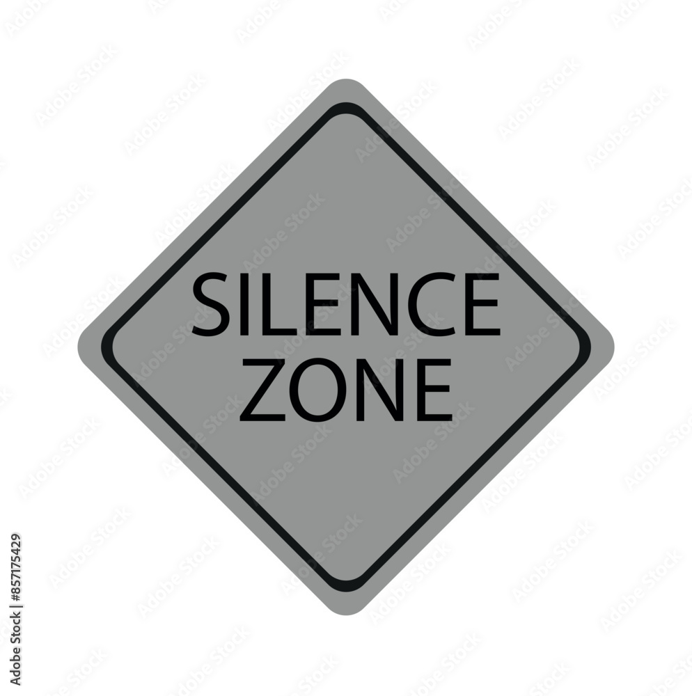 silence zone sign with megaphone vector icon silence zone sign with megaphone vector icon