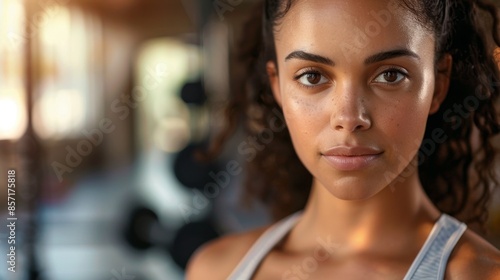 Portrait of a Fit Young Woman in Gym Setting - Generative AI Free Download Portrait of a Fit Young Woman in Gym Setting - Generative AI - GFXLoad