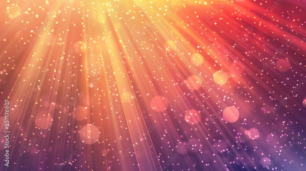 High-resolution radiating lines with sunset hues and shimmering dots background High-resolution radiating lines with sunset hues and shimmering dots background