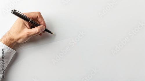 Professional lawyer signing legal document at office desk, ensuring justice and compliance with corporate agreements and business transactions.