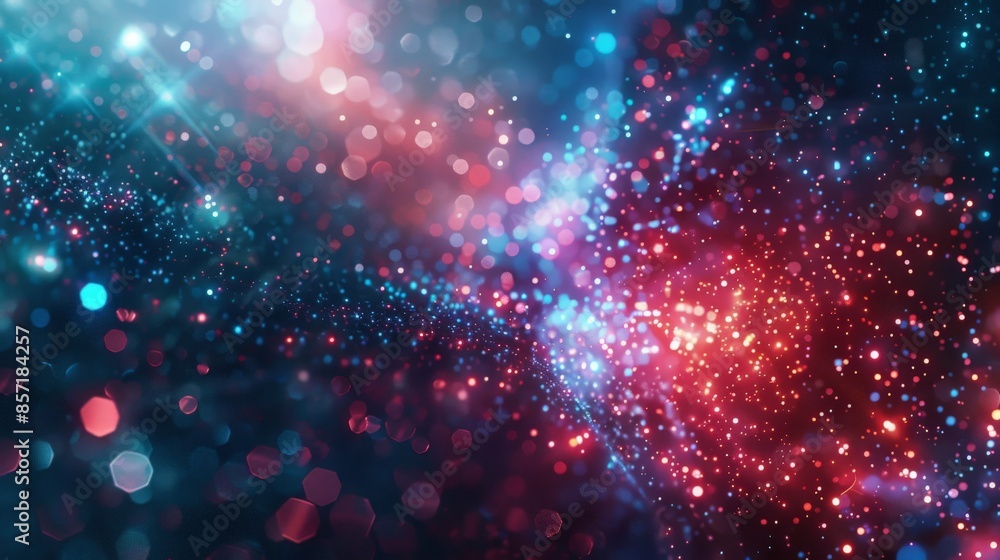 Obraz premium Digital technology and science background.