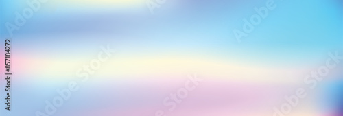 Glittering gradient background with hologram effect and magic lights. Abstract blurred gradient background. Colorful smooth banner template. Mesh backdrop with bright colors.