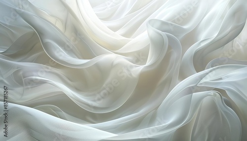 A light abstract background with flowing white waves