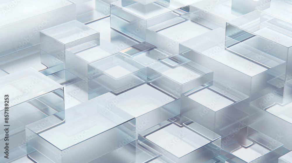 Abstract Glass Cubes Background. Abstract Glass Cubes Background.