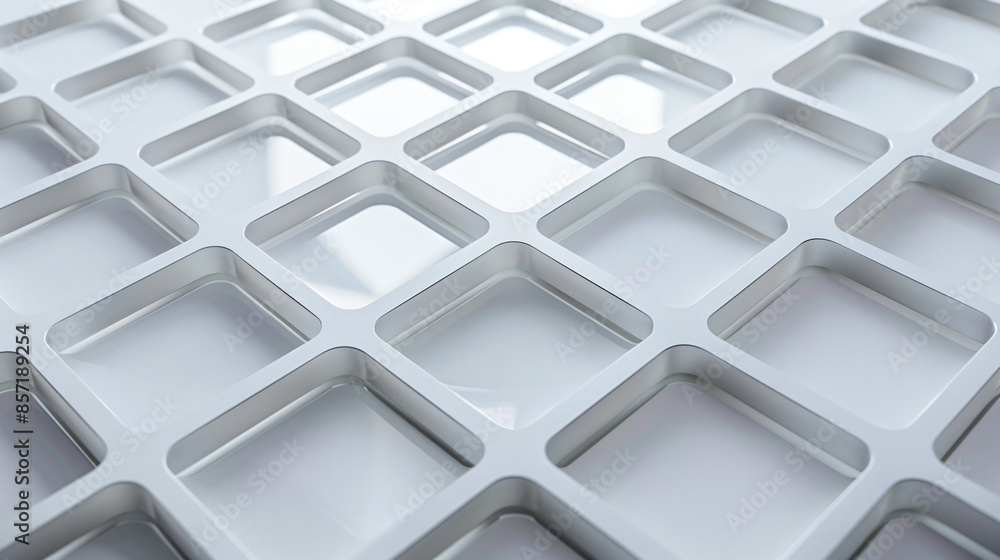 Abstract Geometric Pattern with Silver Squares. Abstract Geometric Pattern with Silver Squares.