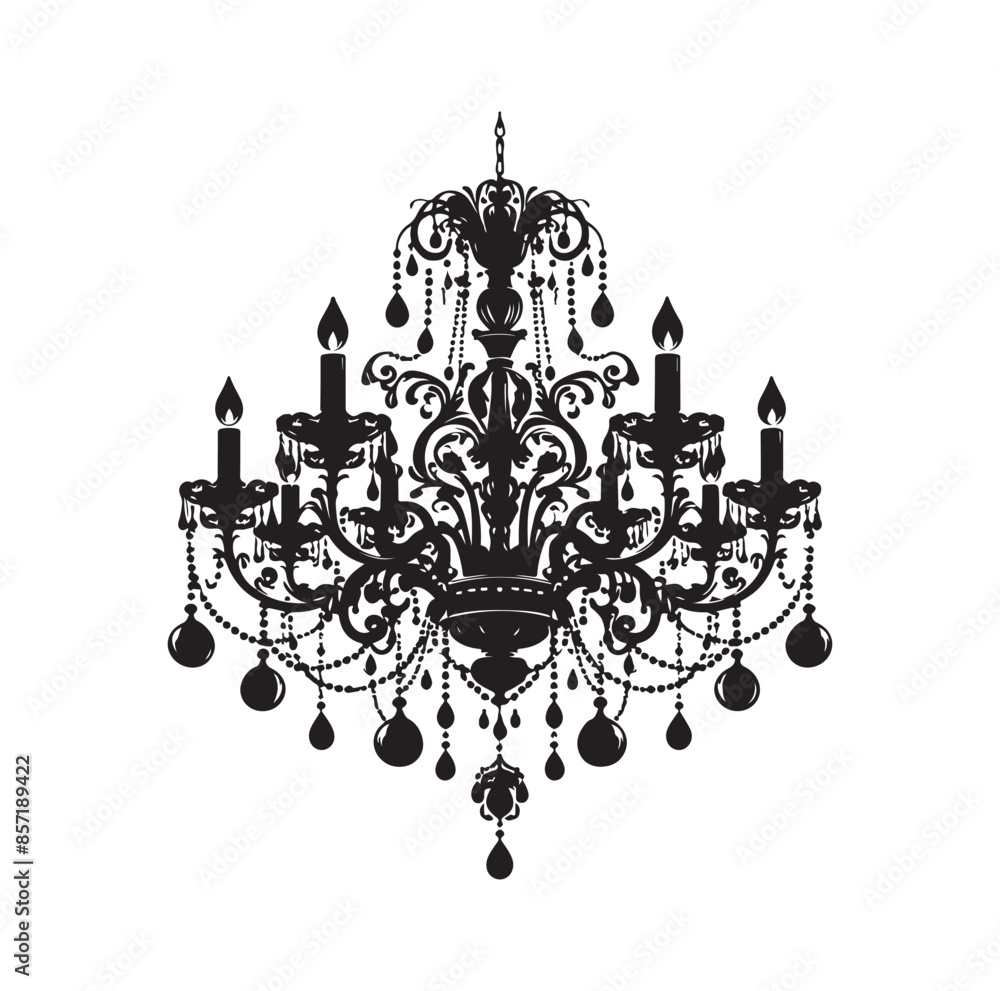 chandelier vector illustration icon silhouette style chandelier vector illustration icon silhouette style