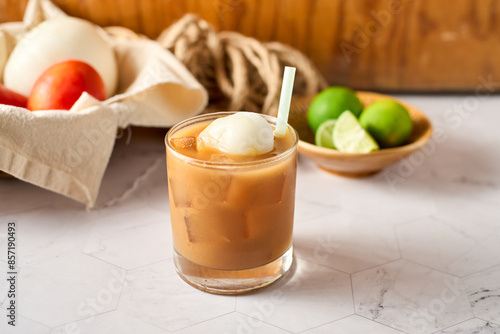 Authentic Jalisco Tejuino with Ice cream photo