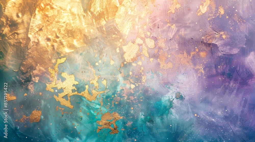 Textured abstract background with gold lavender and turquoise hues shimmering light streaks background Textured abstract background with gold lavender and turquoise hues shimmering light streaks background