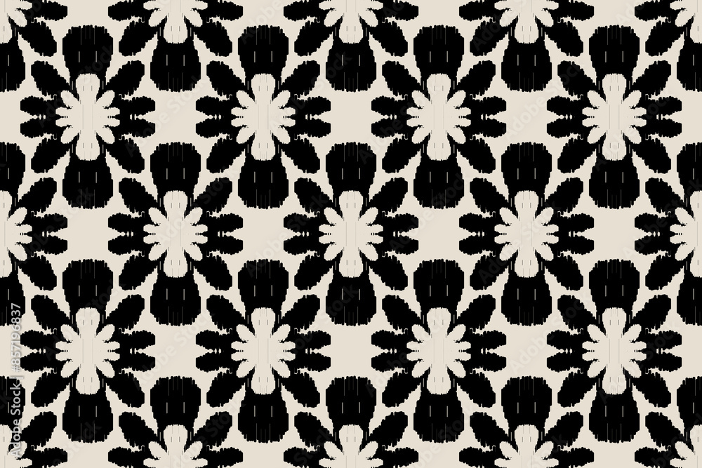 Ikat abstract background art. Ethnic tribal, boho seamless wallpaper. Motif ethnic handmade beautiful Ikat art. Ethnic abstract floral background art. Ikat abstract background art. Ethnic tribal, boho seamless wallpaper. Motif ethnic handmade beautiful Ikat art. Ethnic abstract floral background art.