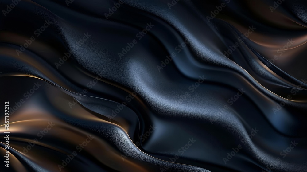 Fototapeta premium Smooth gradients metallic reflections blurred patterns