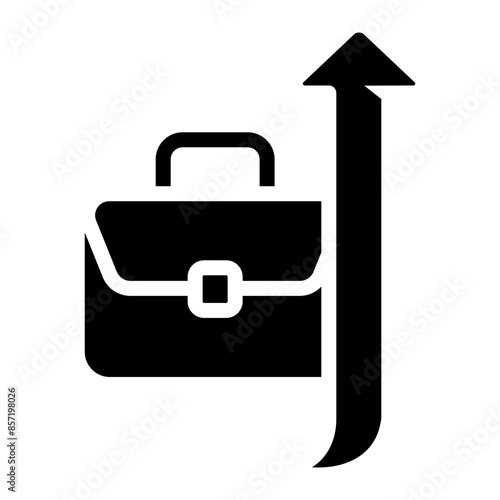 career job promotion glyph icon