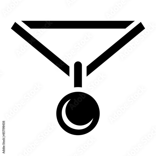 winner medal award glyph icon