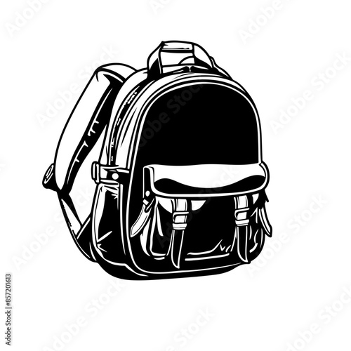 backpack in circle