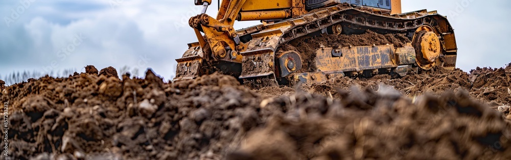 Dynamic Construction Site Excavation View Dynamic Construction Site Excavation View