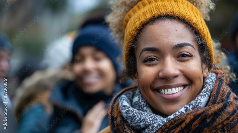 Portrait Wear a sweater person with a warm clothes Portrait Wear a sweater person with a warm clothes