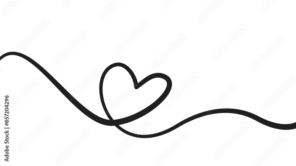 Fototapeta premium lineart drawing heart background. line art love sign. simple heart line art drawing. Hearts Continuous One Line Drawing. love heart lineart background. heart doodle line art drawing. love doodle.