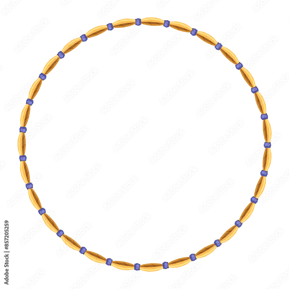 Abstract Textured Rope Stitched Round Embroidery Frame Abstract Textured Rope Stitched Round Embroidery Frame
