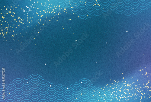 和柄・高級感のある七夕の背景