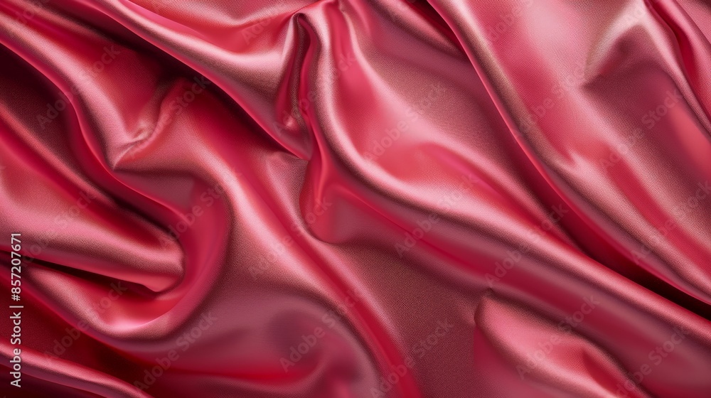 Obraz premium Abstract background luxurious fabric wavy folds of grunge silk with satin velvet texture.