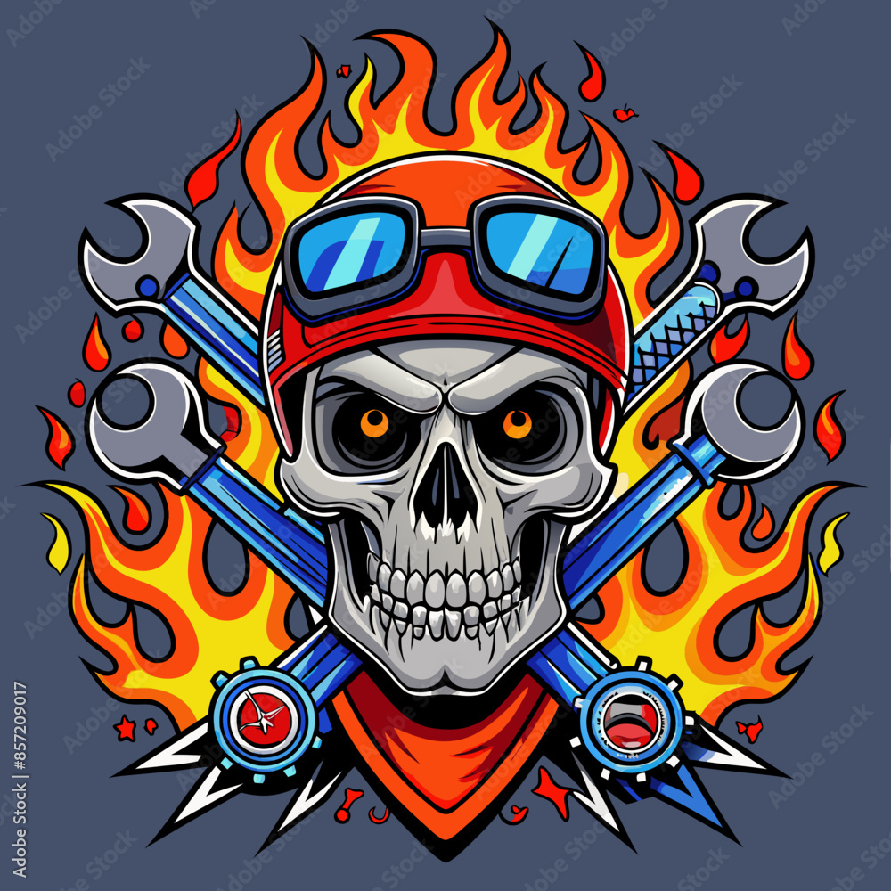 skull-head--harley-davidson-style--biker-logo-styl skull-head--harley-davidson-style--biker-logo-styl