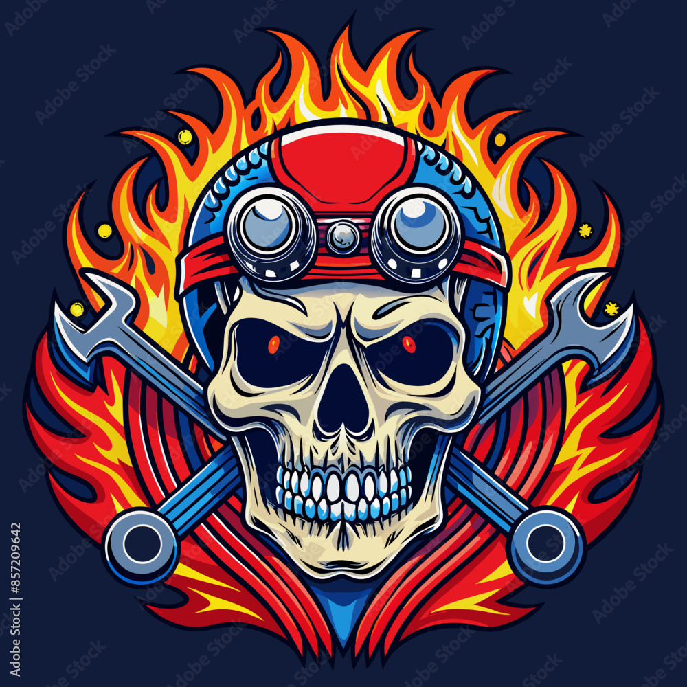 skull-head--harley-davidson-style--biker-logo-styl skull-head--harley-davidson-style--biker-logo-styl