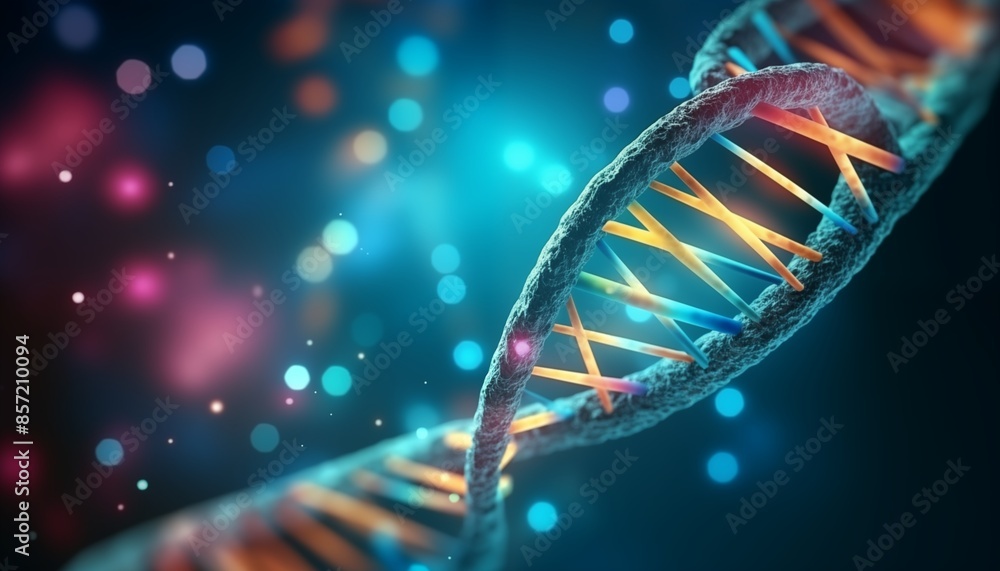 dna strand on a black background dna strand on a black background