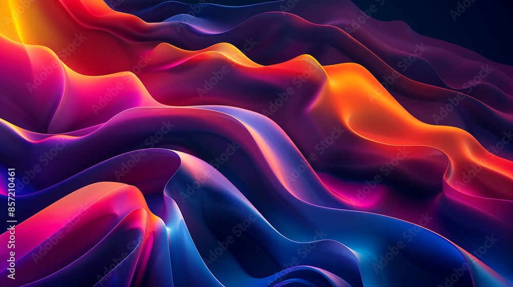 Obraz premium abstract colorful background, geometry gradient, ai_generated