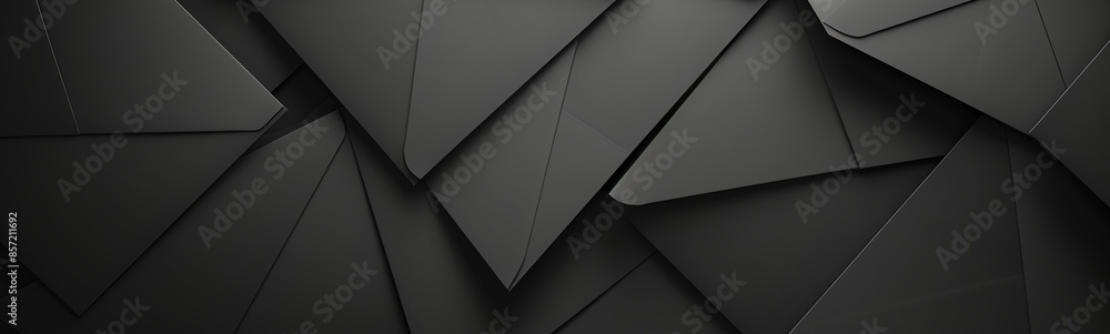 Dark abstract geometric layered shapes background, copy space concept Dark abstract geometric layered shapes background, copy space concept