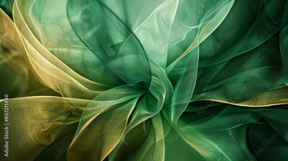 Hunter green and opal gold abstract with smooth textures and soft-focus effects background Hunter green and opal gold abstract with smooth textures and soft-focus effects background