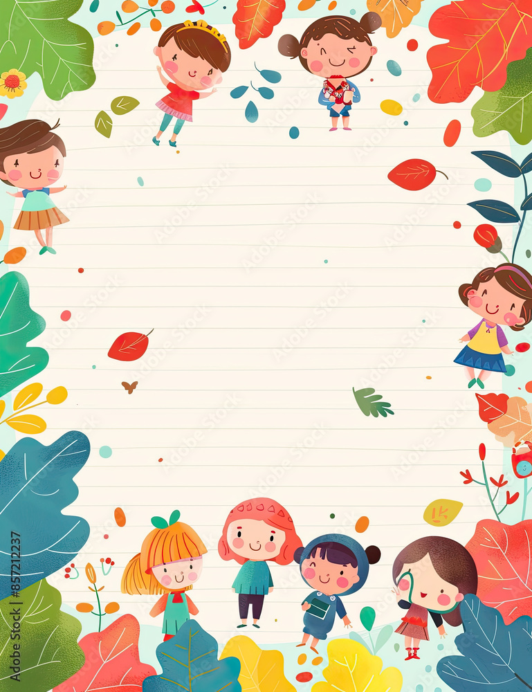Cute frame with colorful school icons, isolated on pastel background. Cute frame with colorful school icons, isolated on pastel background.