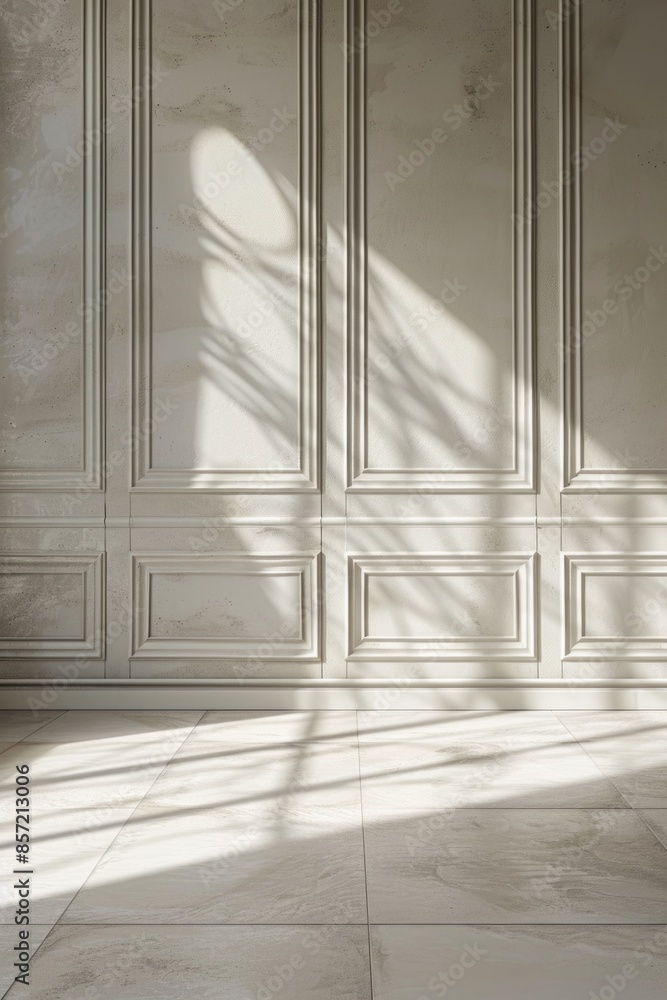 A simple room with a chair and a window, ideal for use in interior design or minimalist theme projects A simple room with a chair and a window, ideal for use in interior design or minimalist theme projects