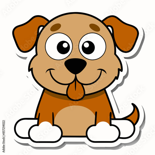 Wallpaper Mural sticker--um-cachorro-segurando-um-osso---fundo-bra Torontodigital.ca