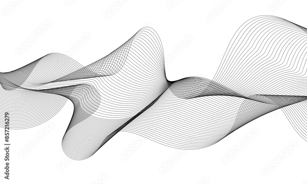 Abstract wave and curved blend lines on transparent background. Sound, music, volume background. Design for brochure, flyer, banner, template, wallpaper background and many more. Abstract wave and curved blend lines on transparent background. Sound, music, volume background. Design for brochure, flyer, banner, template, wallpaper background and many more.