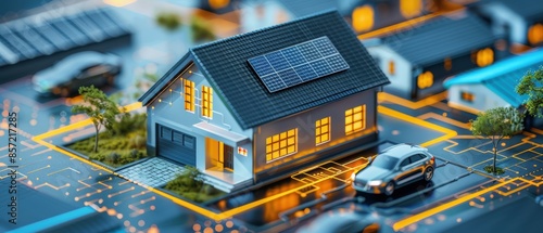 A smart home energy management system with solar panels