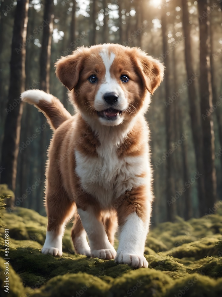 Obraz premium golden retriever in the park