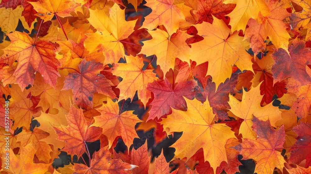 Vibrant gold and red leaves of a maple tree during fall Vibrant gold and red leaves of a maple tree during fall