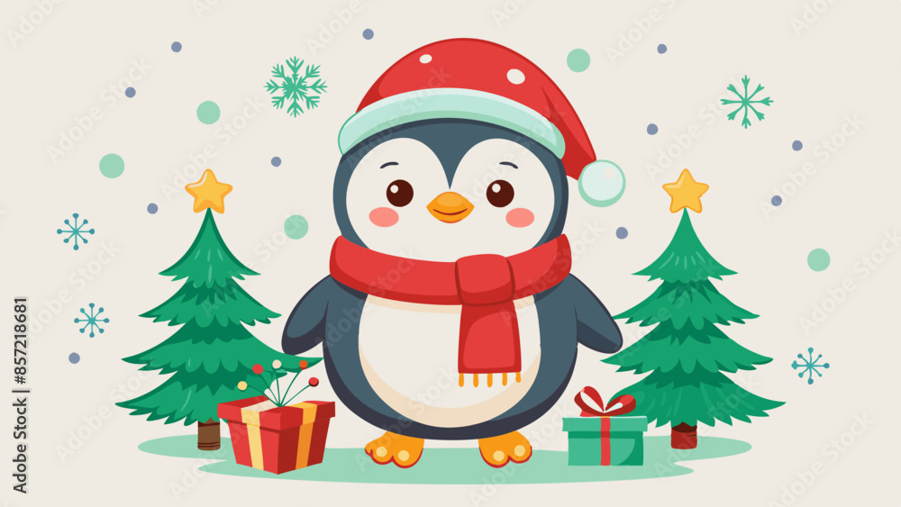 vector-cute-christmas-penguin--penguin-character-s vector-cute-christmas-penguin--penguin-character-s