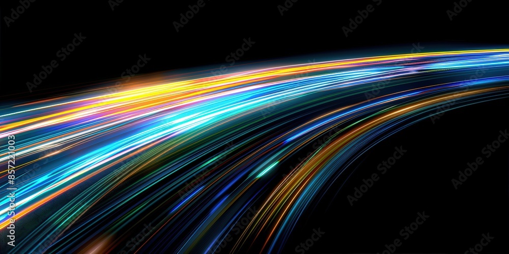 Abstract Light Trails in Motion Abstract Light Trails in Motion