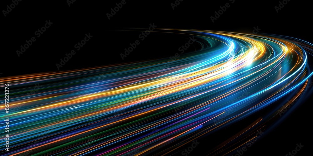 Abstract Swirling Light Trails Abstract Swirling Light Trails