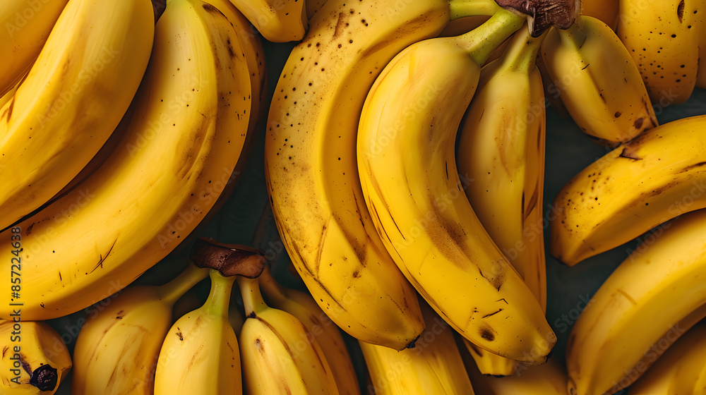 fresh banana top down view background poster fresh banana top down view background poster
