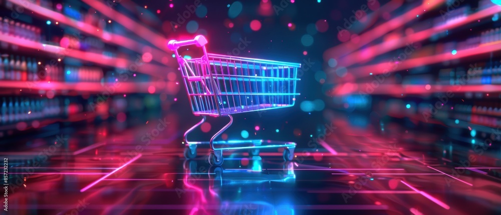 AI-powered virtual shopping assistant, highlighting innovations in e-commerce technology, high resolution and detailed for commercial use AI-powered virtual shopping assistant, highlighting innovations in e-commerce technology, high resolution and detailed for commercial use