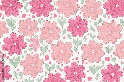 lots of symmetrical repeating identical small flower pattern seamless background wallpaper