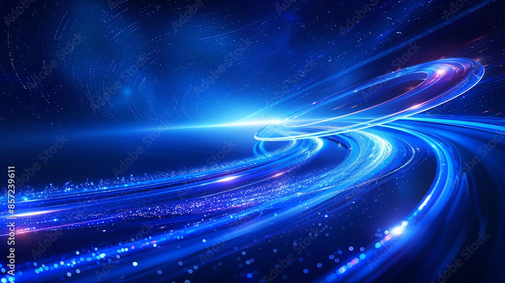 Abstract Blue Swirling Lights Background. Abstract Blue Swirling Lights Background.