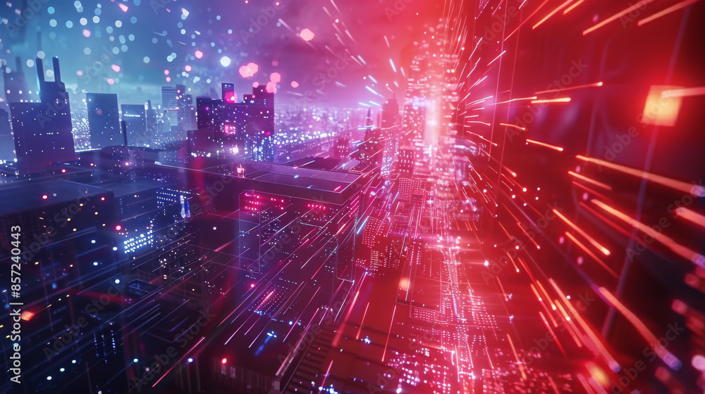 Futuristic background illustrating the world of Metaverse technology Futuristic background illustrating the world of Metaverse technology