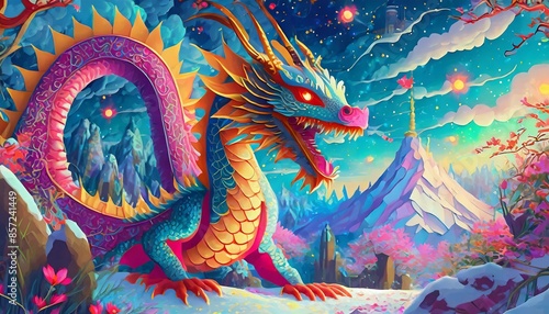 Wallpaper Mural chinese dragon  Torontodigital.ca