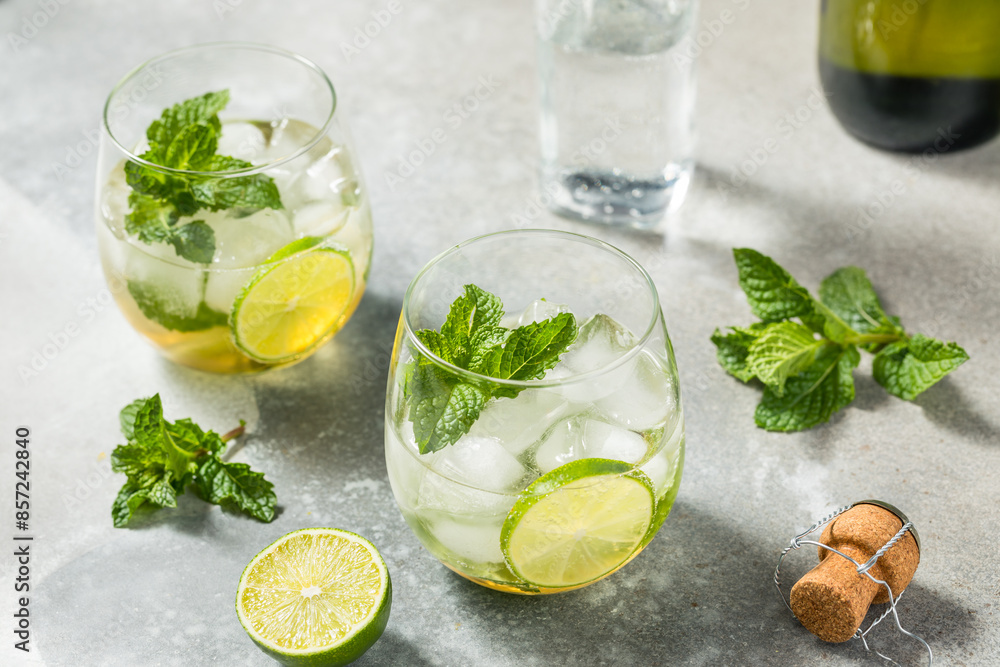 Sparkling Refreshing Hugo Cocktail Sparkling Refreshing Hugo Cocktail
