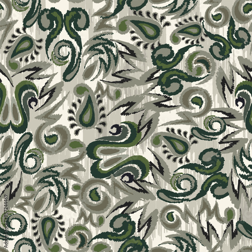 abstract seamless motif fabric patterns, abstract ikat, carpet, fabric, batik	
