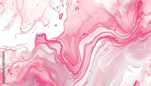 Light pink fluid art background. Blurred pink shapes on a liquid surface. Abstract wallpaper of soft pink shades , background ideas
